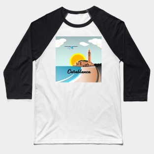 Casablanca Morocco Baseball T-Shirt